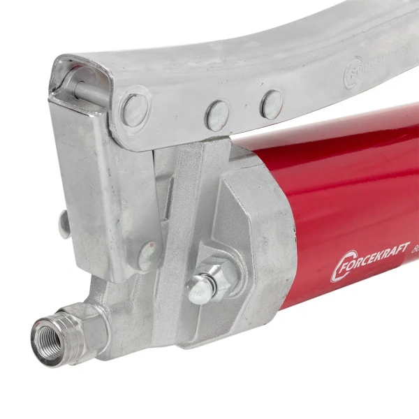 Шприц для нагнетания густой смазки ручной 800мл в комплекте с жестким(L-140мм) и гибким(L-300мм) наконечниками (2 штока,''под закладку'')