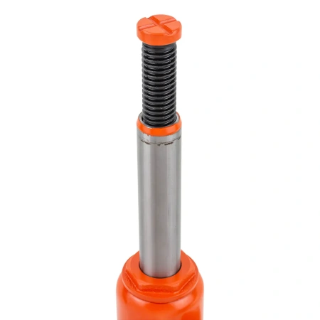 Домкрат бутылочный 6т с клапаном (h min 200мм, h max 385мм, ход штока-125мм, ход винта-60мм)