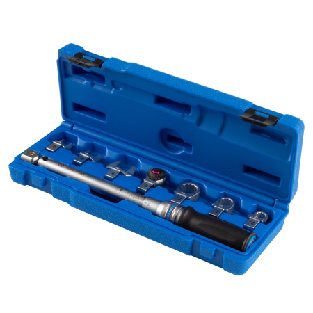 Ключ динамометрический серии "FIT" KING TONY 345102D08MR (9х12 мм, с набором насадок 10-17 мм, 4-20 Нм, кейс)