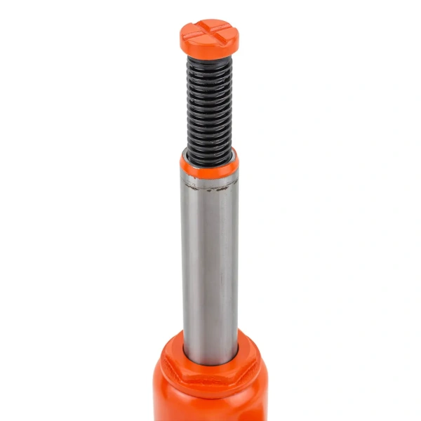 Домкрат бутылочный 6т с клапаном (h min 200мм, h max 385мм, ход штока-125мм, ход винта-60мм)