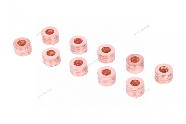 Шайбы для сварки омедненные круглые NORDBERG F017(200) (12х24, 200 шт.)