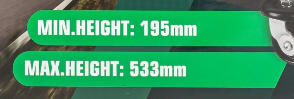 Домкрат подкатной гидравлический 3т (h min 195мм, h max 533мм)