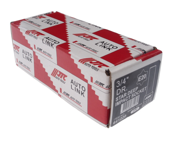 Головка торцевая ударная глубокая JTC 22010 (3/4", TORX, E20, L=110 мм)