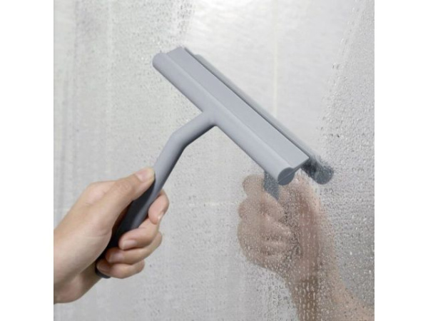 Стеклоочиститель (водосгон) с держателем, серый, PERFECTO LINEA