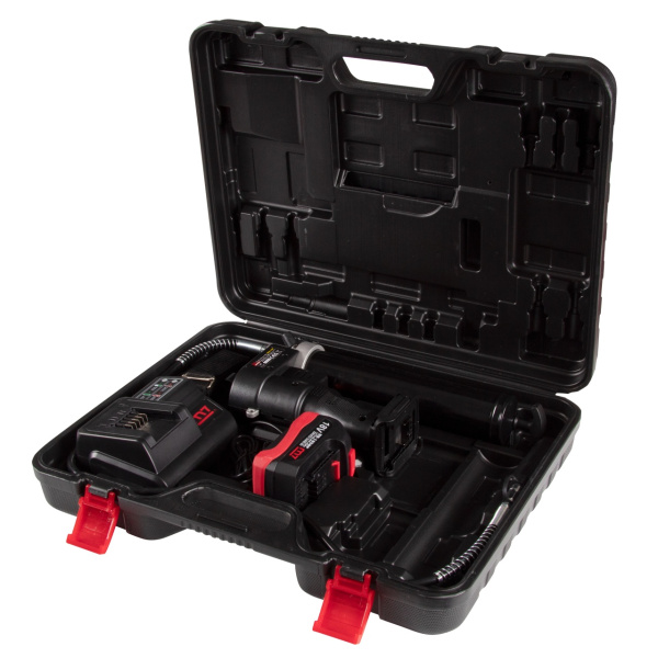 Шприц плунжерный 400 мл аккумуляторный 3 предмета кейс MIGHTY SEVEN DGG-102A1