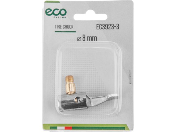 Наконечник для подкачки шин (резьба 8 мм, угловой, сталь) ECO