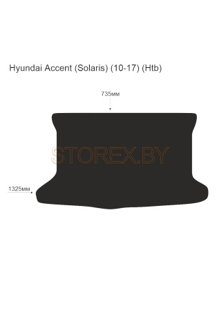 Hyundai Accent (Solaris) (10-17) (Htb) Багажник copy
