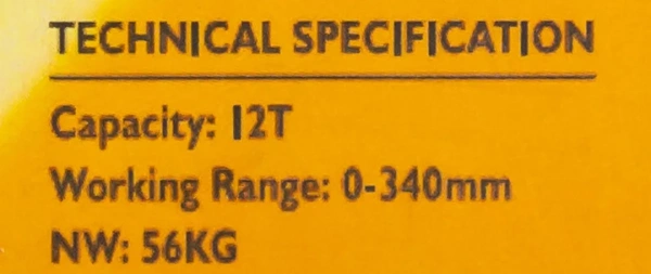 Пресс настольный гидравлический с манометром и выносным насосом 12т (раб.высота 0-300мм, раб.ширина 500мм, ход штока 175мм)
