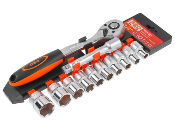 Набор головок 1/2" 10-24мм 12предм. PRO STARTUL (PRO-012)