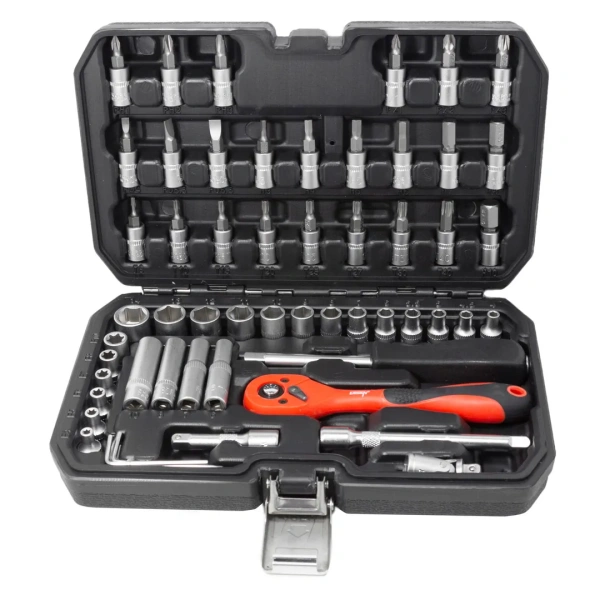 Набор инструментов 56пр 1/4''(6гр) (4-14мм, Е4-Е10)