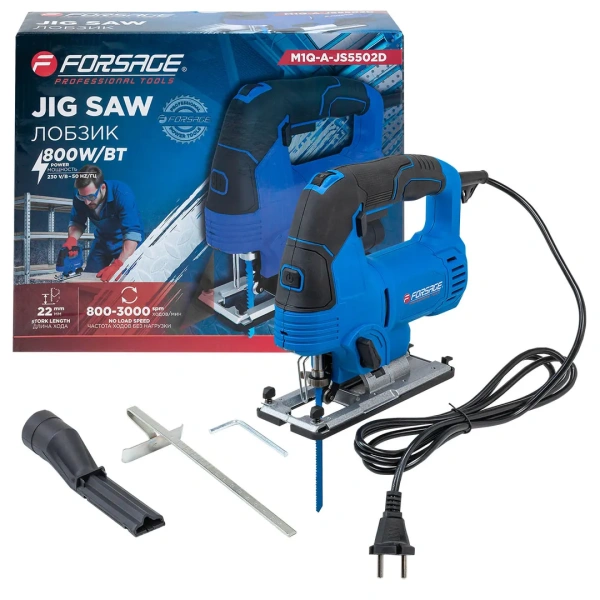 Лобзик электрический(220В,800Вт, 800-3000 ход/мин,длина хода-22мм)