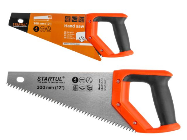 Ножовка по дер. 300мм 4 TPI STARTUL STANDART (ST4030-30)