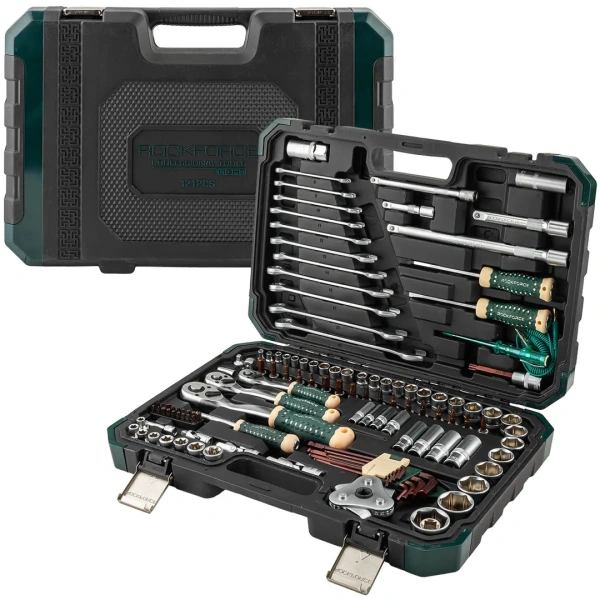 Набор инструментов 121пр. 1/4'', 1/2'',3/8''6гр.