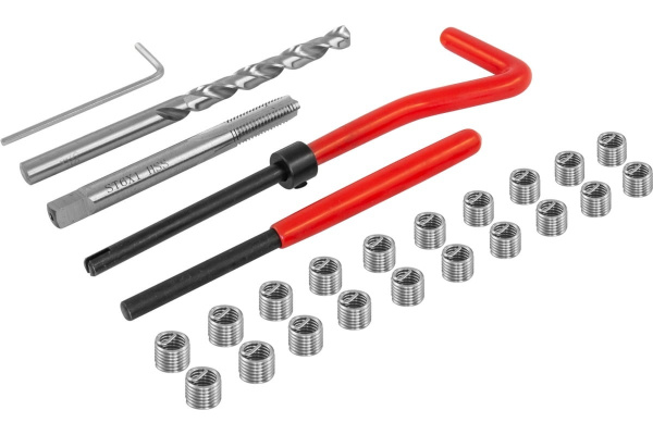 Набор для восстановления резьбы M6x1.0 25 предметов Thorvik TRIS61