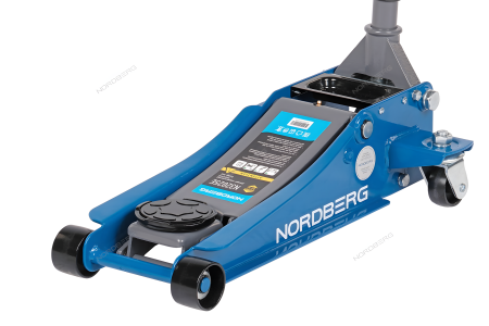 Домкрат подкатной NORDBERG N32025E (2,5 т, с резиновой насадкой)