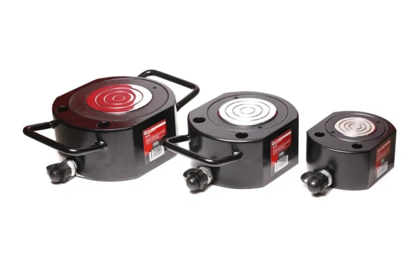 Цилиндр гидравлический низкопрофильный 150т (ход штока-16мм, Ø штока-115мм,общий Ø-215мм, L-100мм, 700bar)