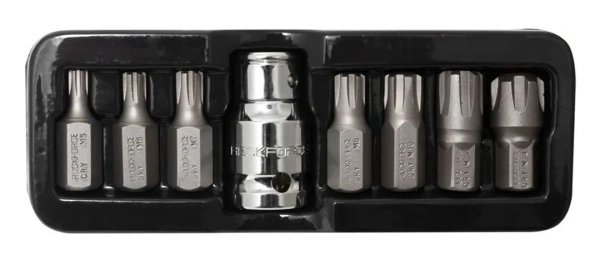 Набор бит RIBE c битодержателем,8пр. 1/2''(L:30,M5,М6,М7,М8,М10,М12,M14) в ложементе