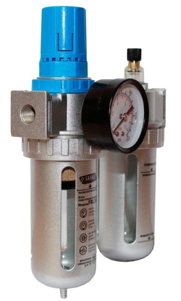 Блок подготовки воздуха с регулятором давления и маслораспылителем 1/4" GARAGE 8910630