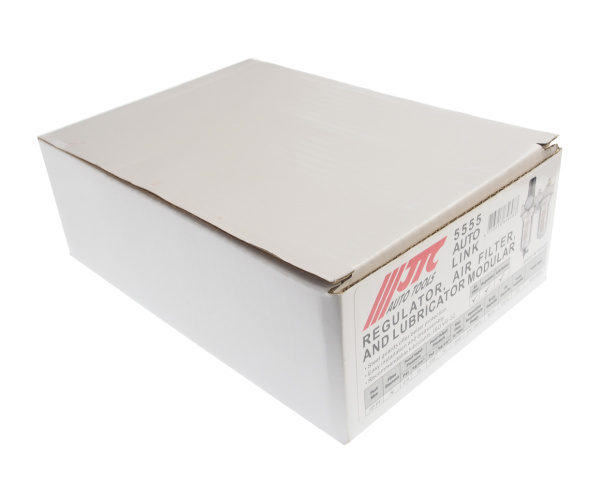 Блок подготовки воздуха JTC 5555 (лубрикатор, осушитель, 1/2", пластик. переключ.,150PSI, 3000 л/мин, 125 мл)