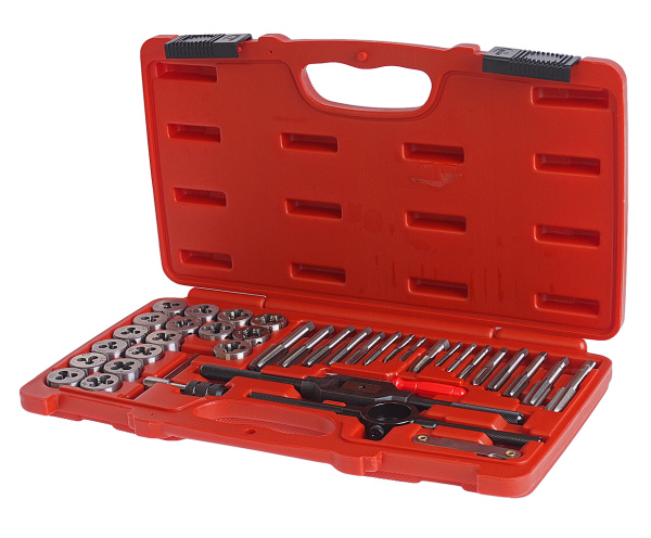 Набор метчиков и плашек JTC 3432A (40 предметов в кейсе)