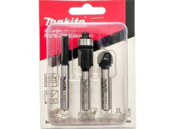 Фрезер кромочный MAKITA RT 0700 CX2 + аксессуары + АКЦИЯ Набор фрез 3 шт. D-70459 (710 Вт, цанга 8 мм, 30000 об/мин, регул. об.)