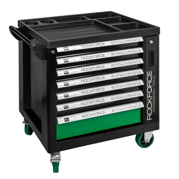 Тележка инструментальная 7-и полочная с набором инструментов 274пр и дополнительной боковой секцией