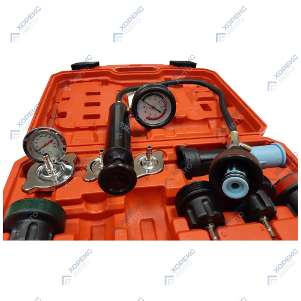 Набор приспособлений для тестирования систем охлаждения (18 предметов) Хорекс Авто HZ 27.1.042S