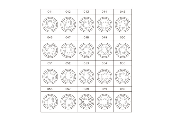 Набор насадок для монтажа/демонтажа секреток колес BMW, 20 предметов KING TONY 9BW0220