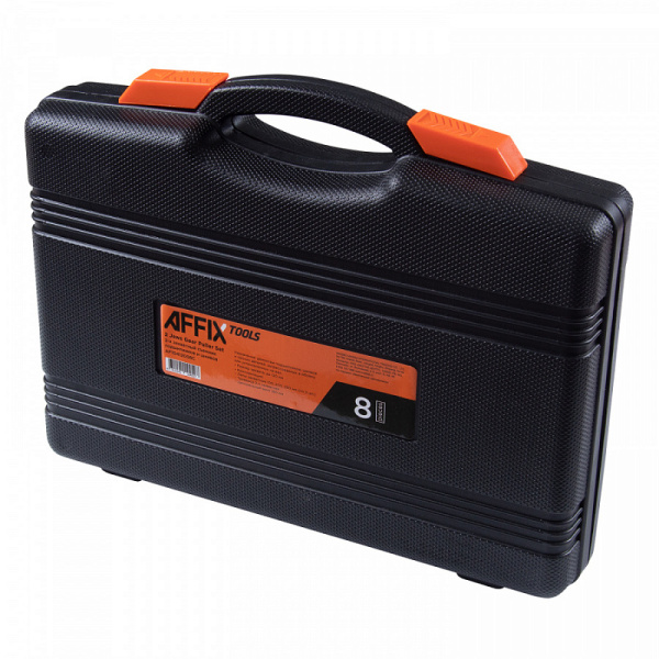 Съемник подшипников AFFIX AF10412008C, 2-х захватный, кейс, 8 предметов