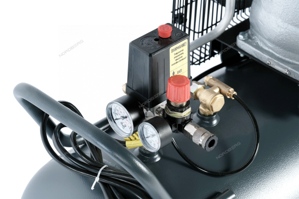 Компрессор поршневой с ременной передачей NORDBERG NCP100/360A (380В, ресив. 100л, 420л/мин)