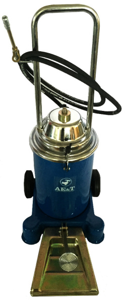 Нагнетатель густой смазки AE&T HG-68012F с ножным приводом