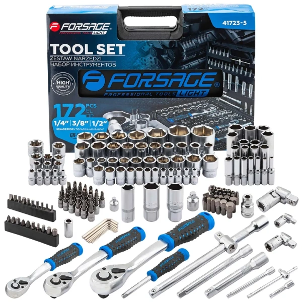 Набор инструментов 172пр. 1/4''3/8''1/2''6гр