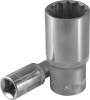 Головка торцевая глубокая S04HD4725, 12-гранная, 1/2"DR, 25 мм