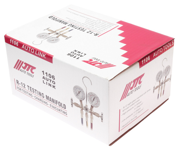 Устройство для заправки автокондиционера R-12 JTC 1106 (L=150 см)