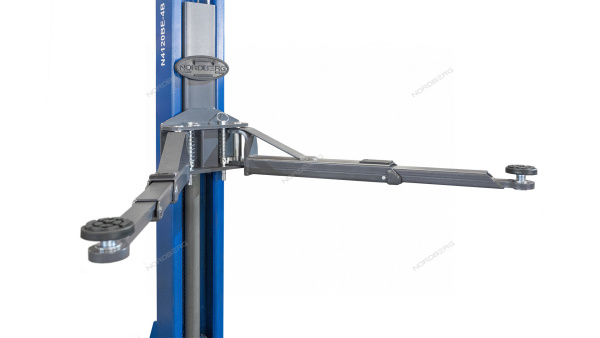 Подъемник двухстоечный с электростопорами NORDBERG N4120BE-4_3+2_380 (4 т, 380 В, синий/серый)