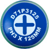 Отвертка стержневая крестовая D71P3125, ANTI-SLIP GRIP, PH3x125 мм