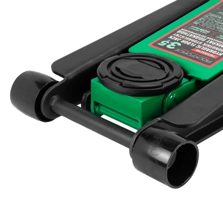 Домкрат подкатной гидравлический двухпоршневой 3.5т (h min 75мм, h max 505мм)