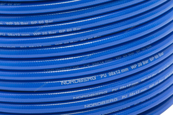 Шланг воздушный полиуретановый диаметр 8х12 мм NORDBERG H0812PU