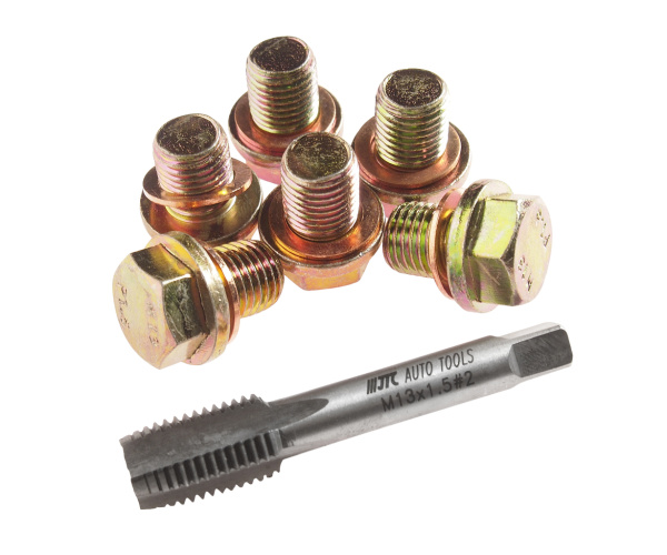 Набор инструментов для восстановления резьбы маслосливных отверстий JTC 2030 (13 мм в боксе)