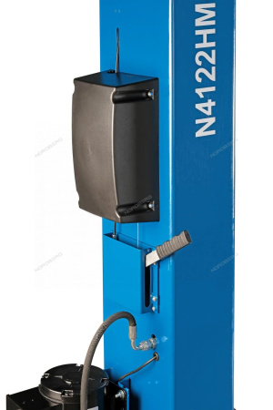 Подъемник 380V 2х стоечный 4 т с верхней синхронизацией (синий) снятие со стопоров с одной колонны NORDBERG N4122HM-4B