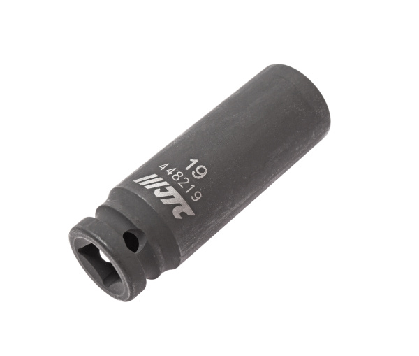 Головка торцевая ударная глубокая JTC 448219 (1/2", 19 мм, L=82 мм)