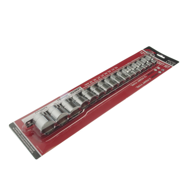 Набор головок торцевых 6-ти гранных JTC H416M (1/2", 10-32 мм, на планке)