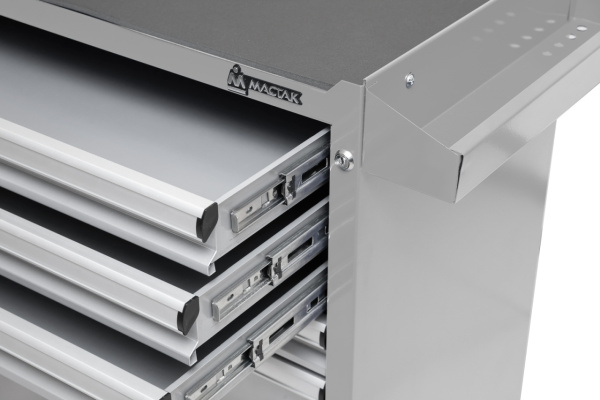 Тележка инструментальная 5 ящиков ОПТИМА серая МАСТАК 521-05581MG