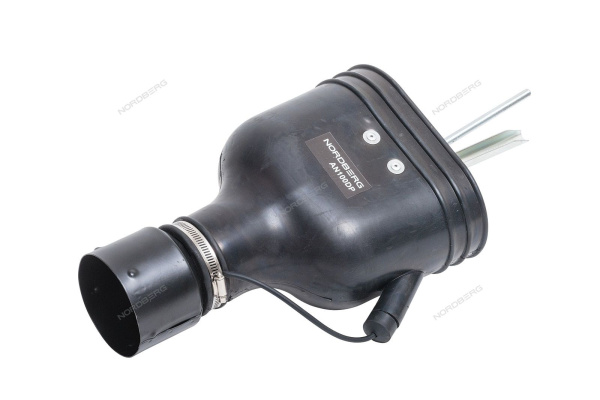 Насадка резиновая овальная с внутренним фиксатором на шланг D=100 мм NORDBERG AN100DP