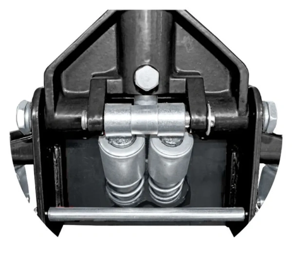 Домкрат подкатной гидравлический двухпоршневой 4т с 3-мя уровнями фиксации(h min 140мм, h max 508мм)