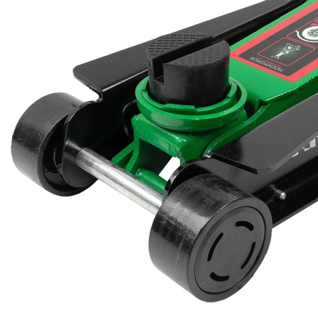 Домкрат подкатной гидравлический низкопрофильный 3т (поворотная ручка 360°,h min 85мм, h max 385мм)