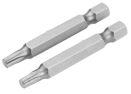 Набор вставок (бит) торцевых 1/4" Torx T27 50 мм 2 предмета TOLSEN TT20325