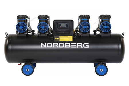 Компрессор безмасляный NORDBERG NCEO200/1000 (380 В, ресивер 200 л, 1000 л/мин)