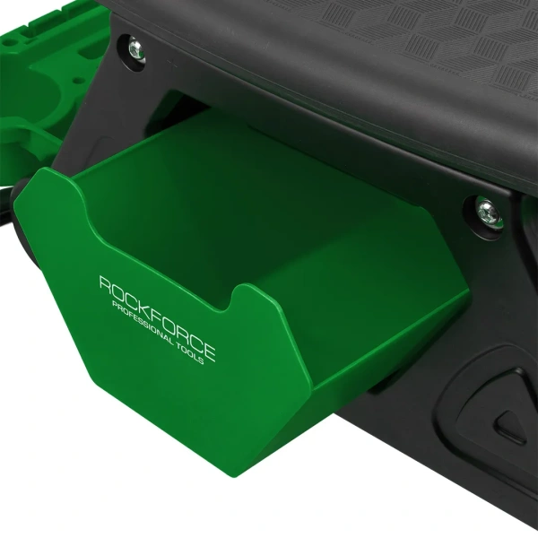 Стул пластиковый передвижной с выдвижным ящиком и пластиковыми ложементами (г/п 130кг, сиденье 450х250мм, ящик 225х210х125мм, ложемент 260х250х50мм)