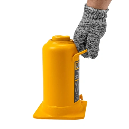 Домкрат бутылочный 15т с клапаном (h min 228мм, h max 508мм, ход штока-170мм, ход винта-110мм)